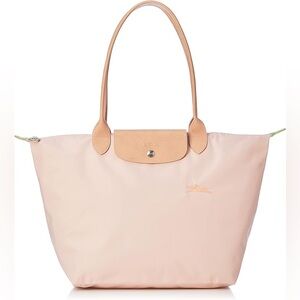 Longchamp LePliage Women's Pink/Cream Tote Bag